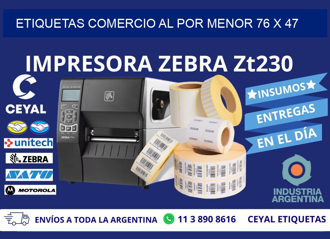 ETIQUETAS COMERCIO AL POR MENOR 76 x 47
