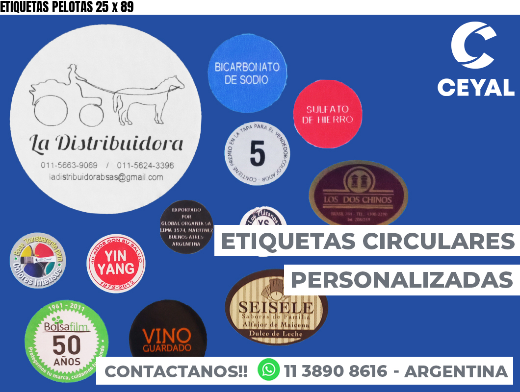 ETIQUETAS PELOTAS 25 x 89