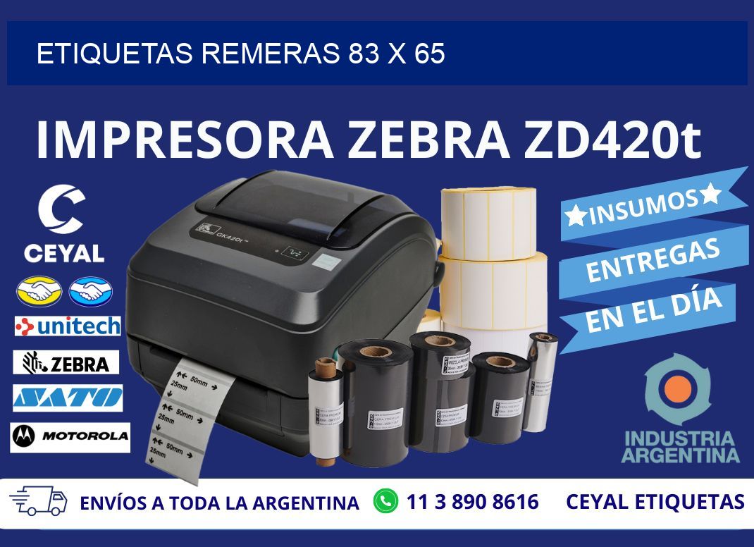 ETIQUETAS REMERAS 83 x 65