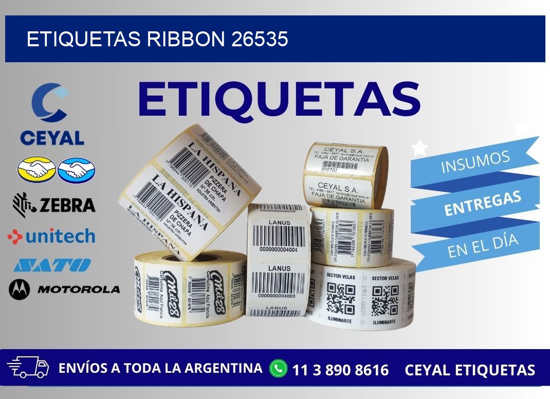 ETIQUETAS RIBBON 26535