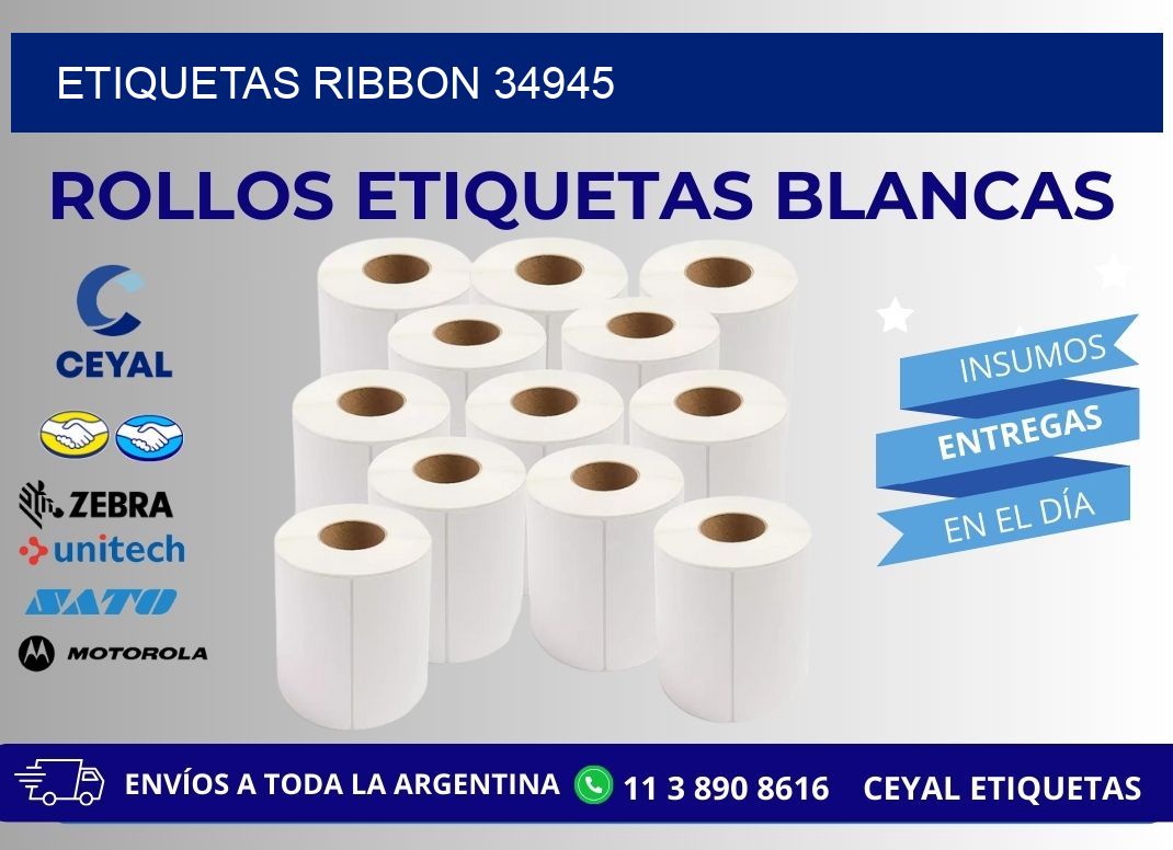 ETIQUETAS RIBBON 34945