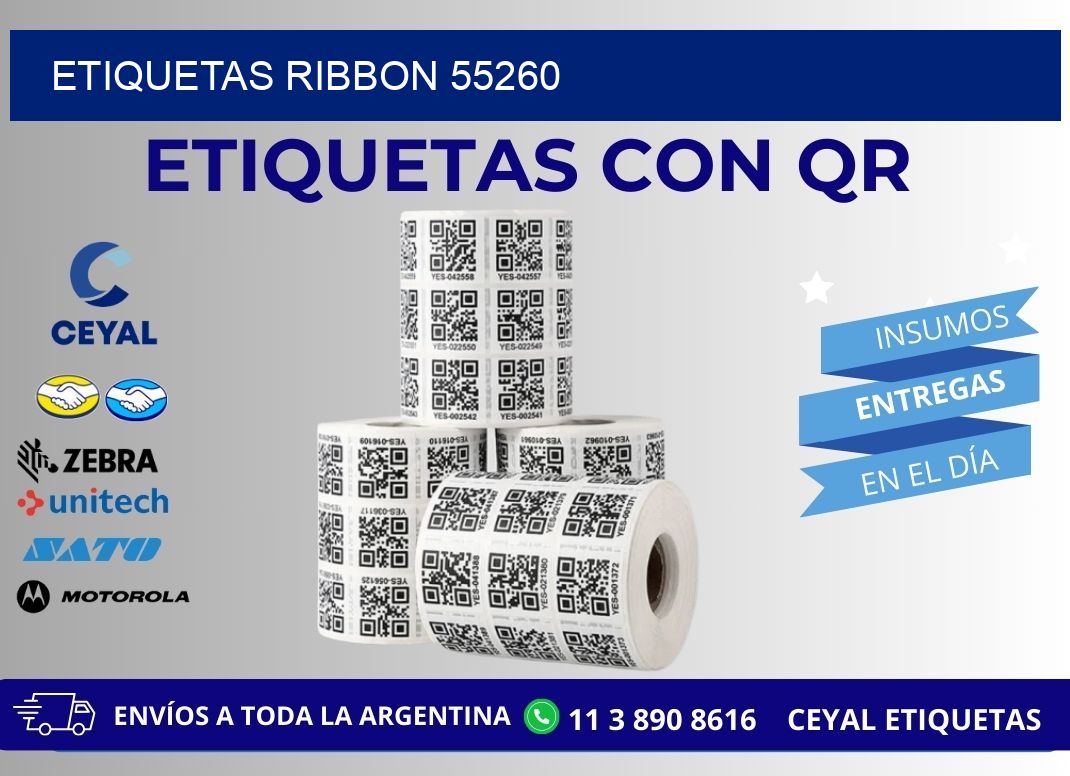 ETIQUETAS RIBBON 55260