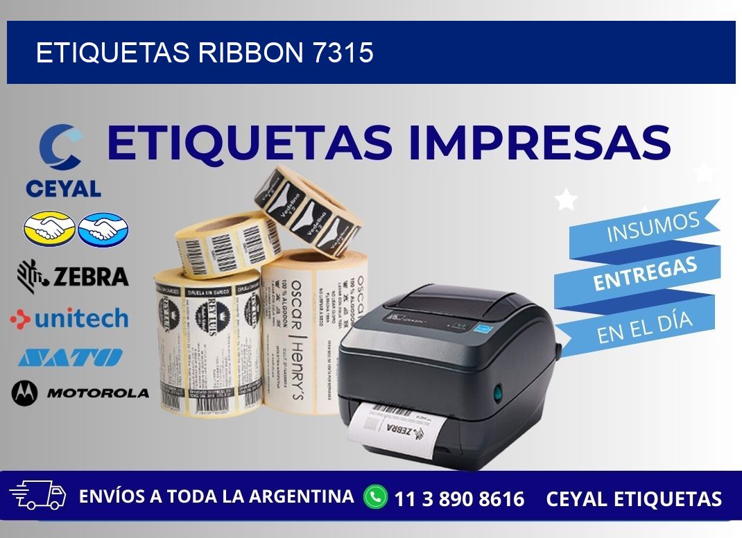 ETIQUETAS RIBBON 7315