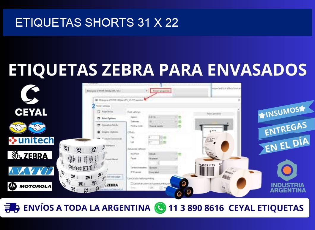 ETIQUETAS SHORTS 31 x 22