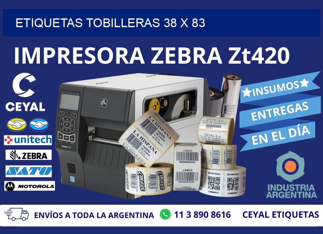 ETIQUETAS TOBILLERAS 38 x 83