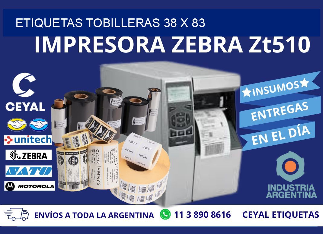 ETIQUETAS TOBILLERAS 38 x 83