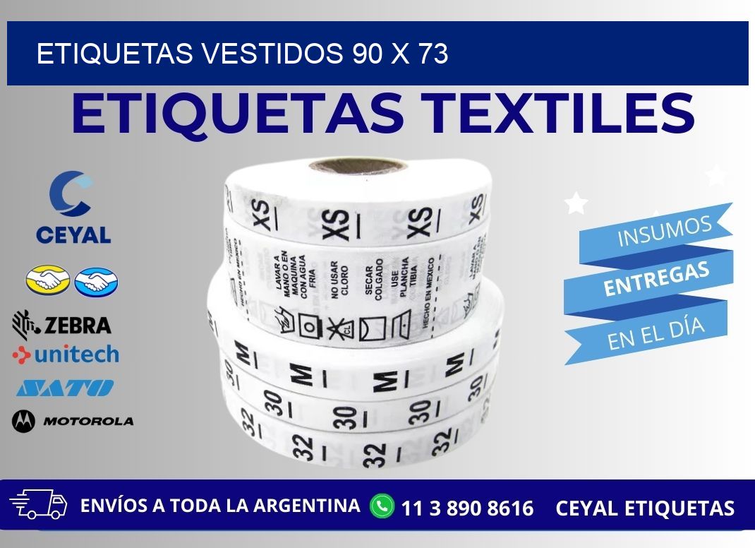 ETIQUETAS VESTIDOS 90 x 73