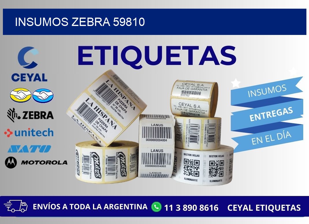 INSUMOS ZEBRA 59810