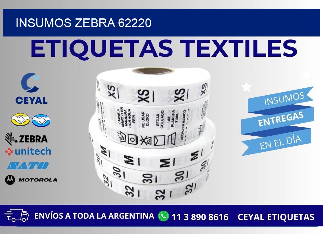 INSUMOS ZEBRA 62220