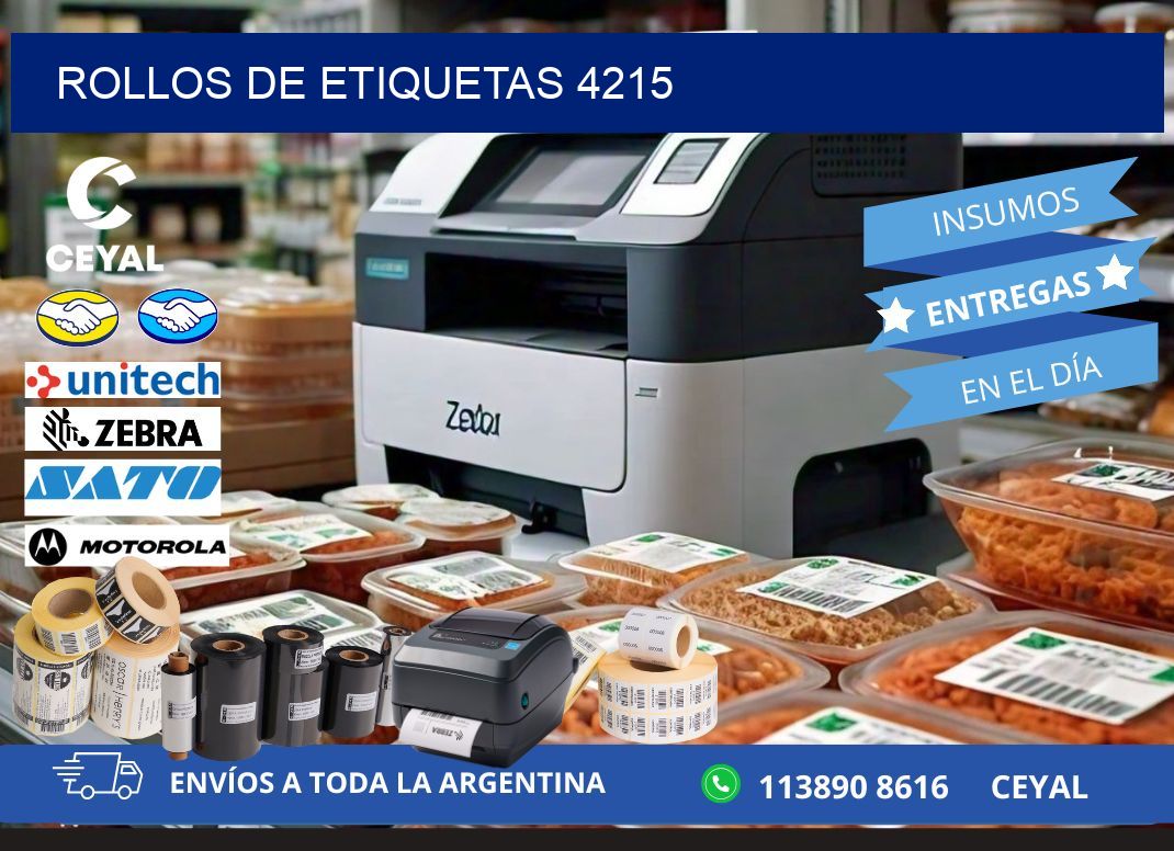 ROLLOS DE ETIQUETAS 4215