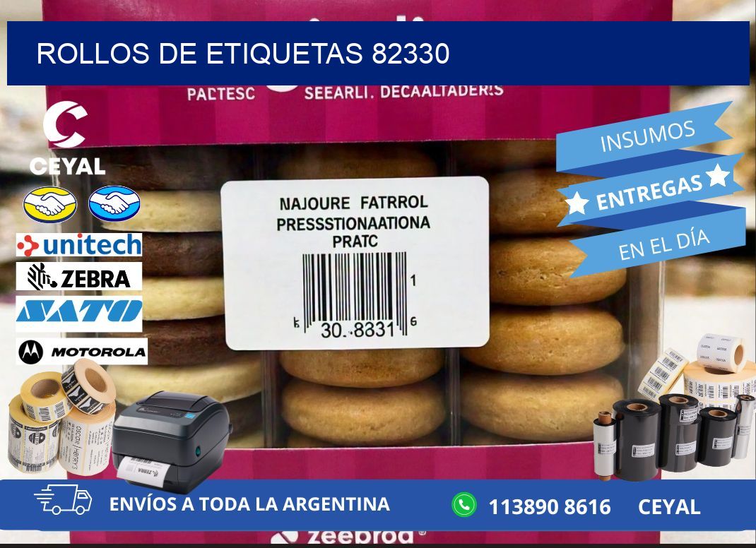ROLLOS DE ETIQUETAS 82330