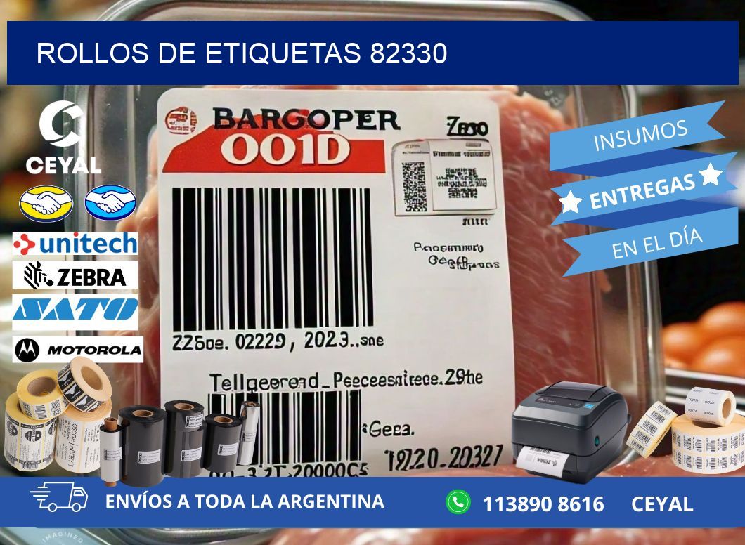 ROLLOS DE ETIQUETAS 82330