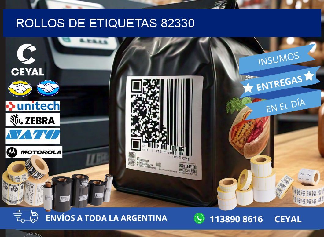 ROLLOS DE ETIQUETAS 82330