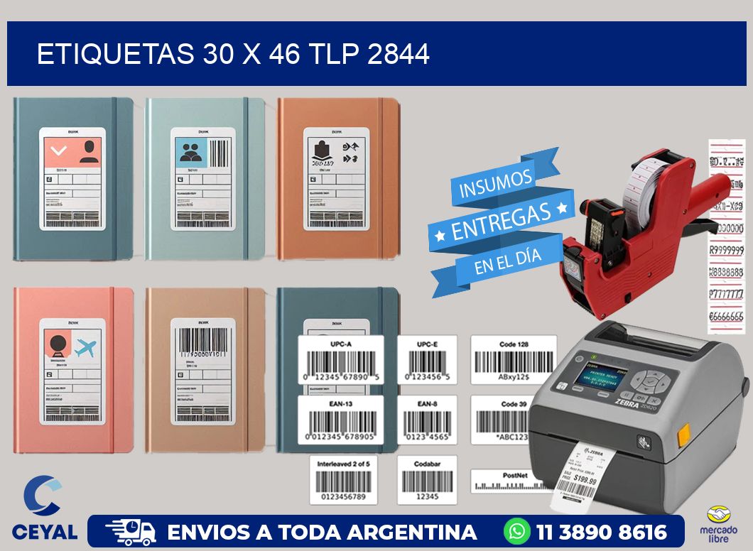 ETIQUETAS 30 x 46 TLP 2844