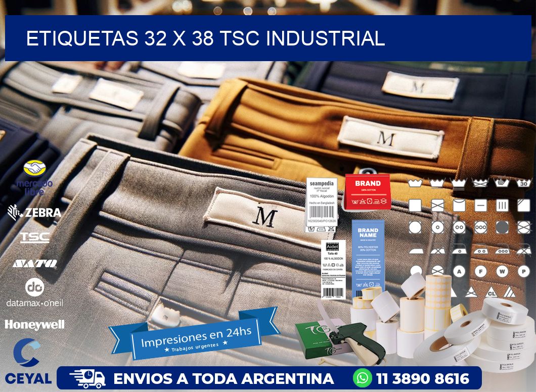 ETIQUETAS 32 x 38 TSC INDUSTRIAL