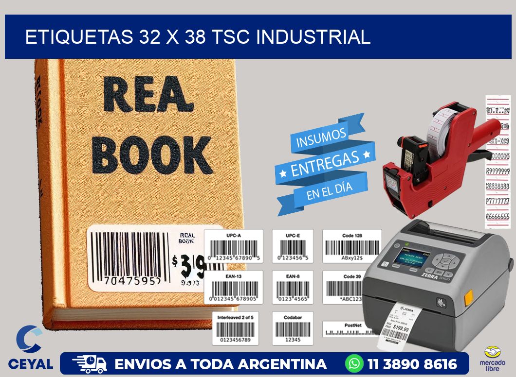 ETIQUETAS 32 x 38 TSC INDUSTRIAL