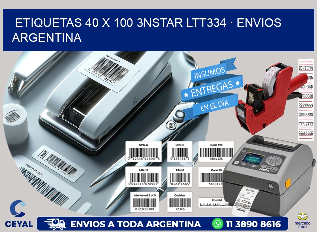 ETIQUETAS 40 x 100 3NSTAR LTT334 · ENVIOS ARGENTINA