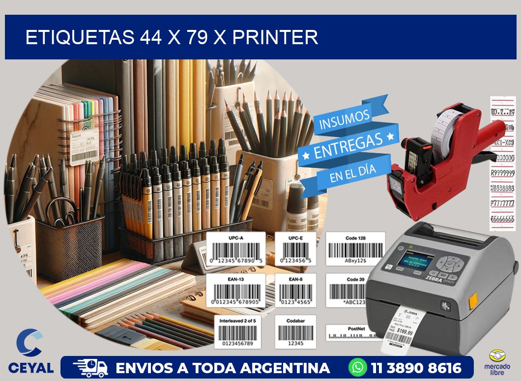 ETIQUETAS 44 x 79 X PRINTER