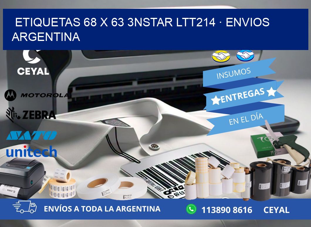 ETIQUETAS 68 x 63 3NSTAR LTT214 · ENVIOS ARGENTINA