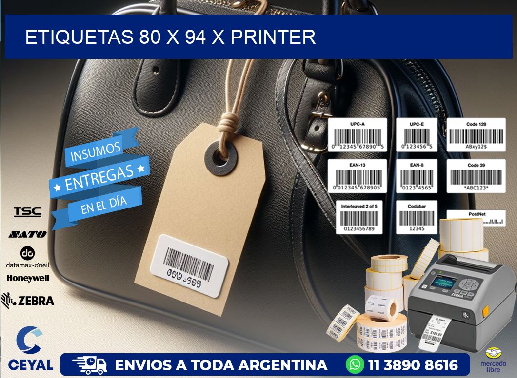 ETIQUETAS 80 x 94 X PRINTER