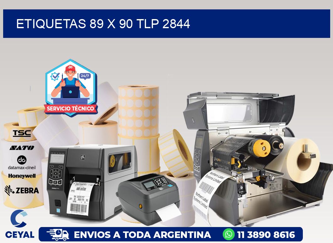 ETIQUETAS 89 x 90 TLP 2844