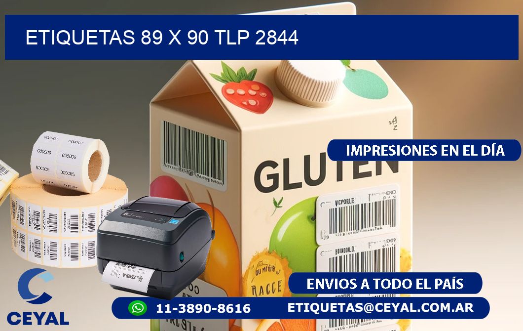 ETIQUETAS 89 x 90 TLP 2844