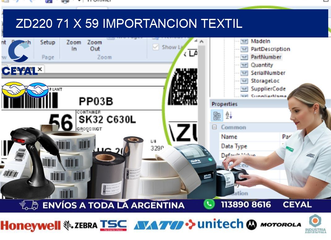 ZD220 71 x 59 IMPORTANCION TEXTIL