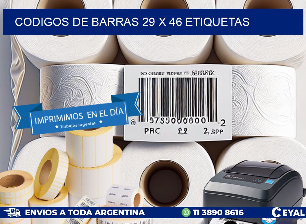codigos de barras 29 x 46 etiquetas