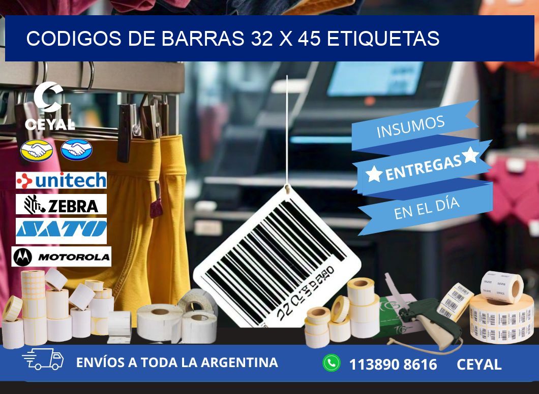 codigos de barras 32 x 45 etiquetas