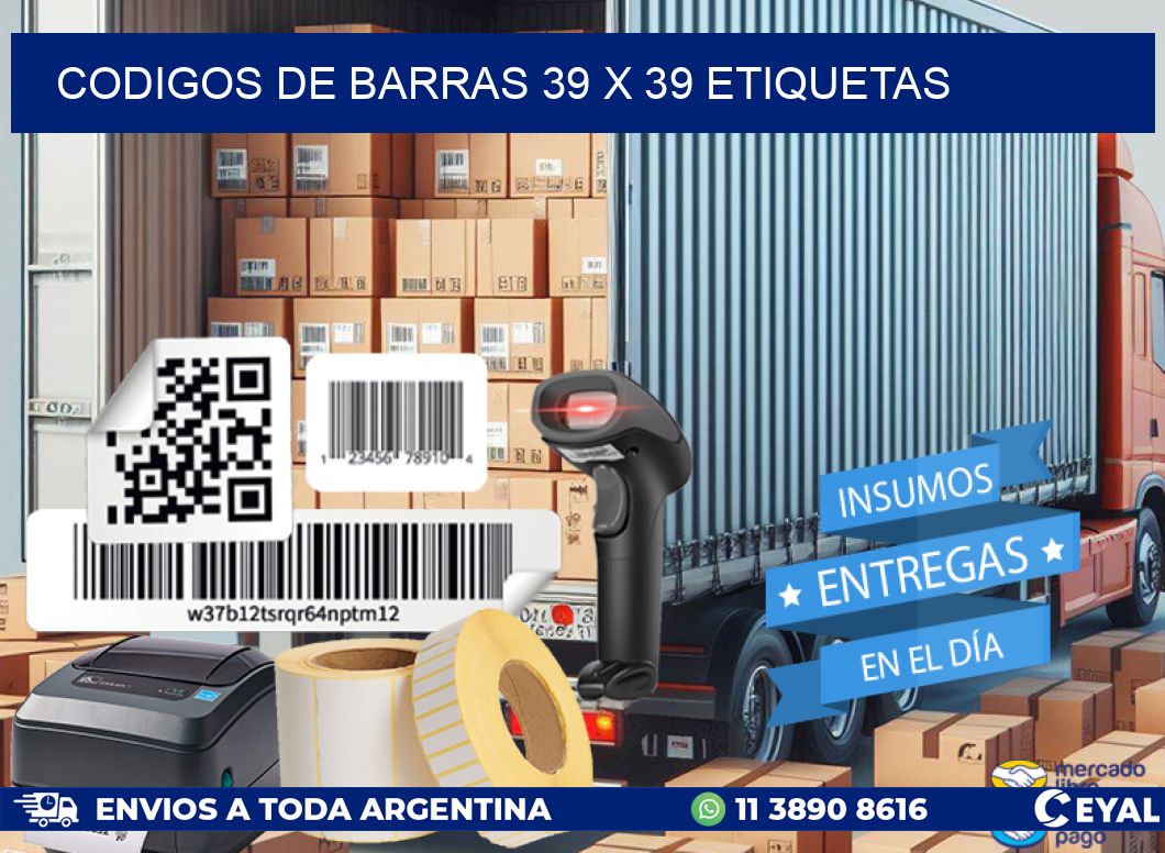 codigos de barras 39 x 39 etiquetas