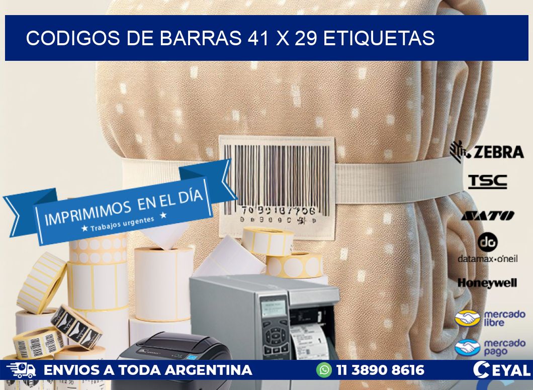 codigos de barras 41 x 29 etiquetas