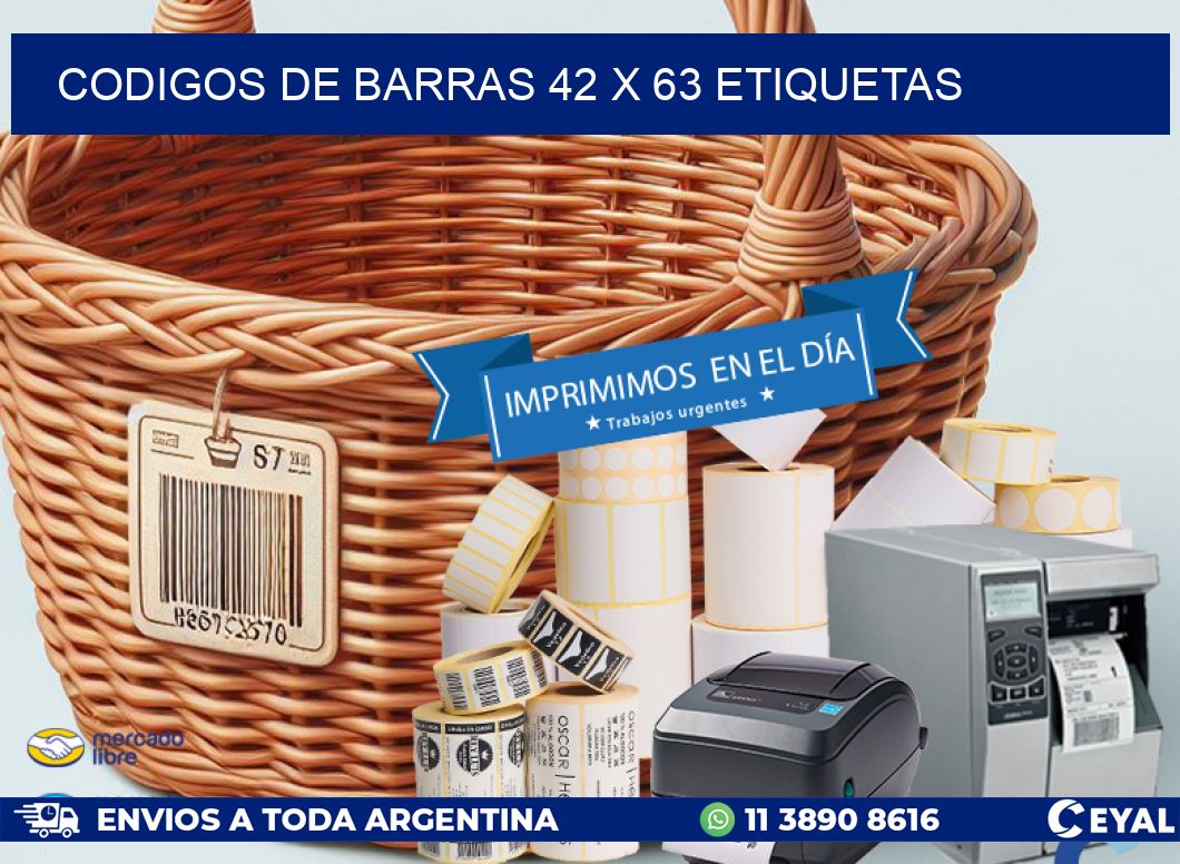 codigos de barras 42 x 63 etiquetas