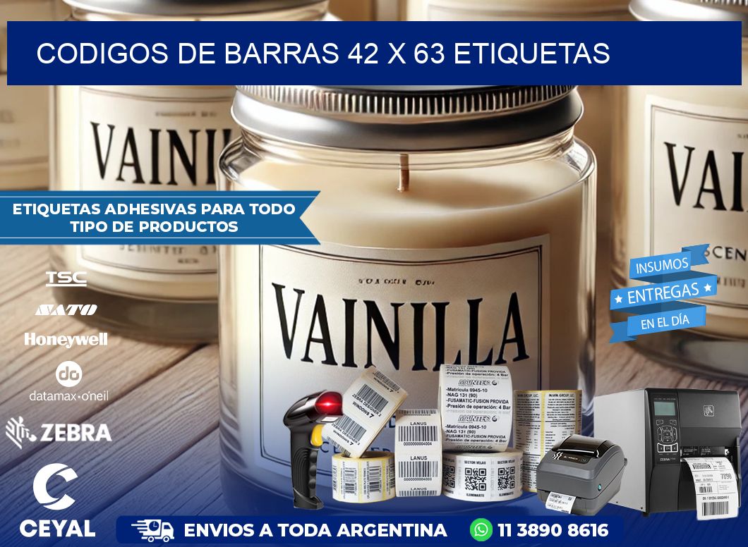 codigos de barras 42 x 63 etiquetas
