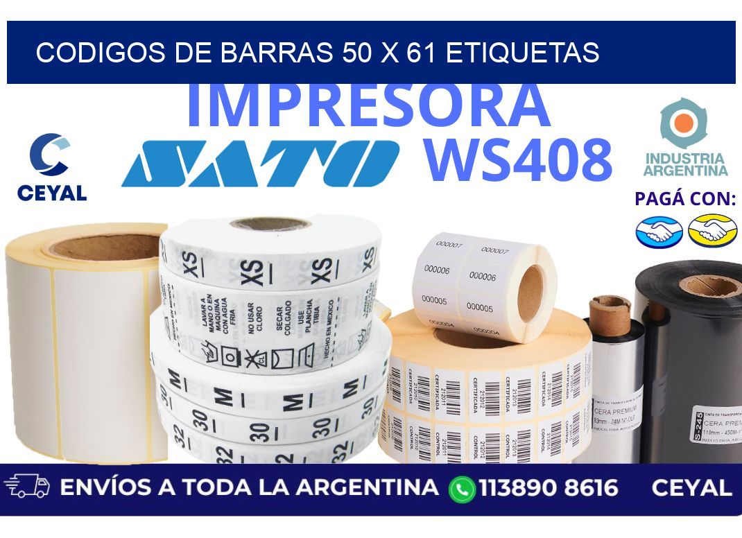 codigos de barras 50 x 61 etiquetas