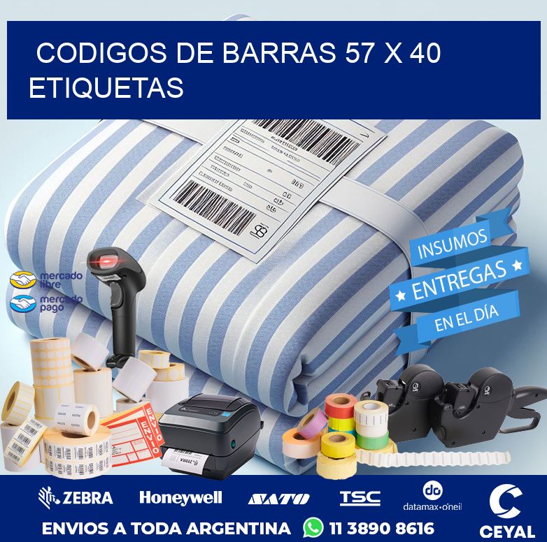 codigos de barras 57 x 40 etiquetas