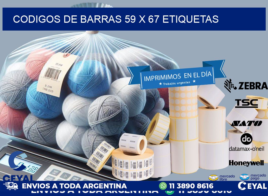 codigos de barras 59 x 67 etiquetas