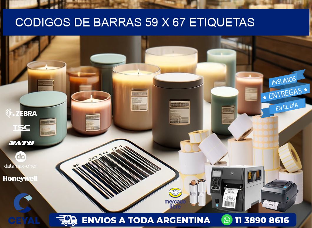 codigos de barras 59 x 67 etiquetas