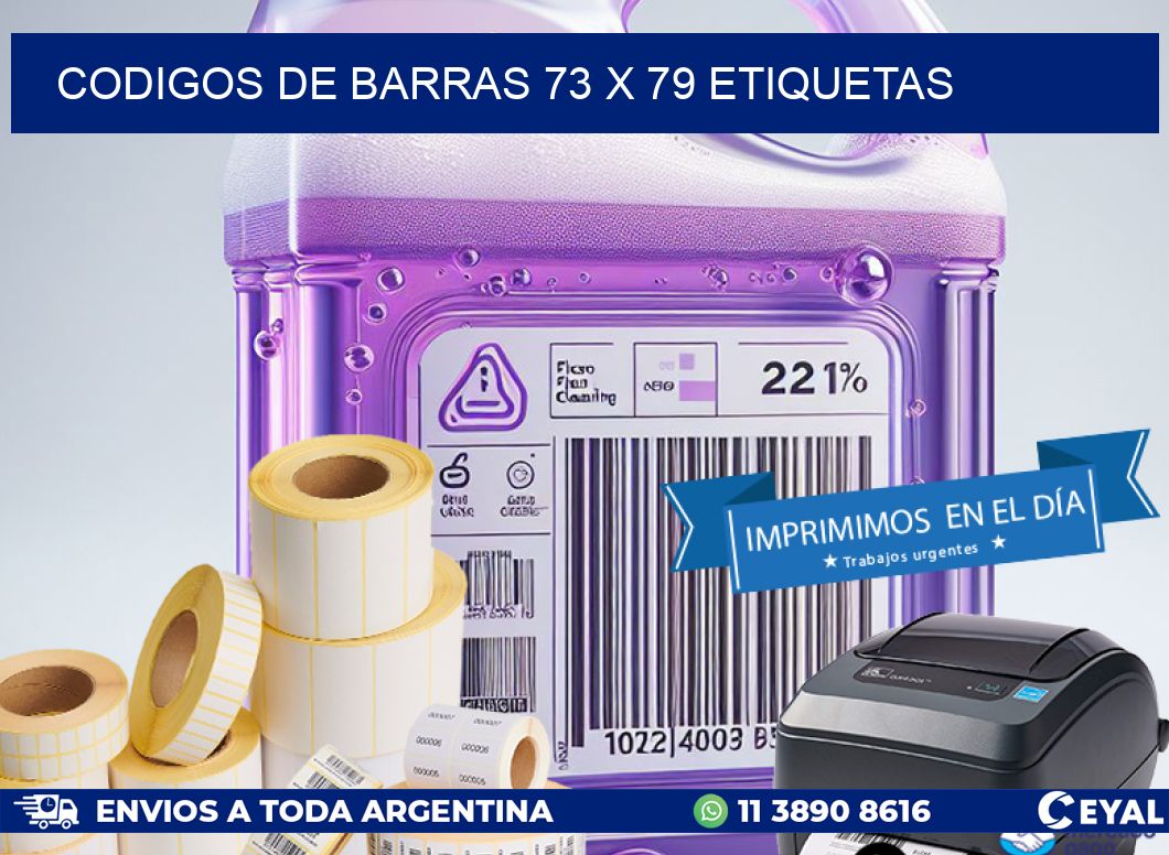 codigos de barras 73 x 79 etiquetas
