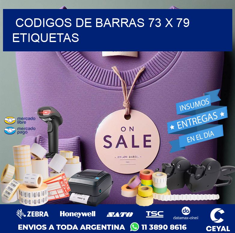 codigos de barras 73 x 79 etiquetas