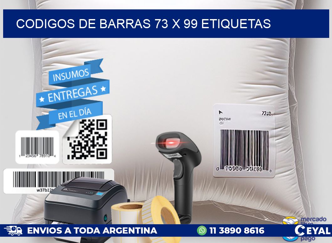 codigos de barras 73 x 99 etiquetas