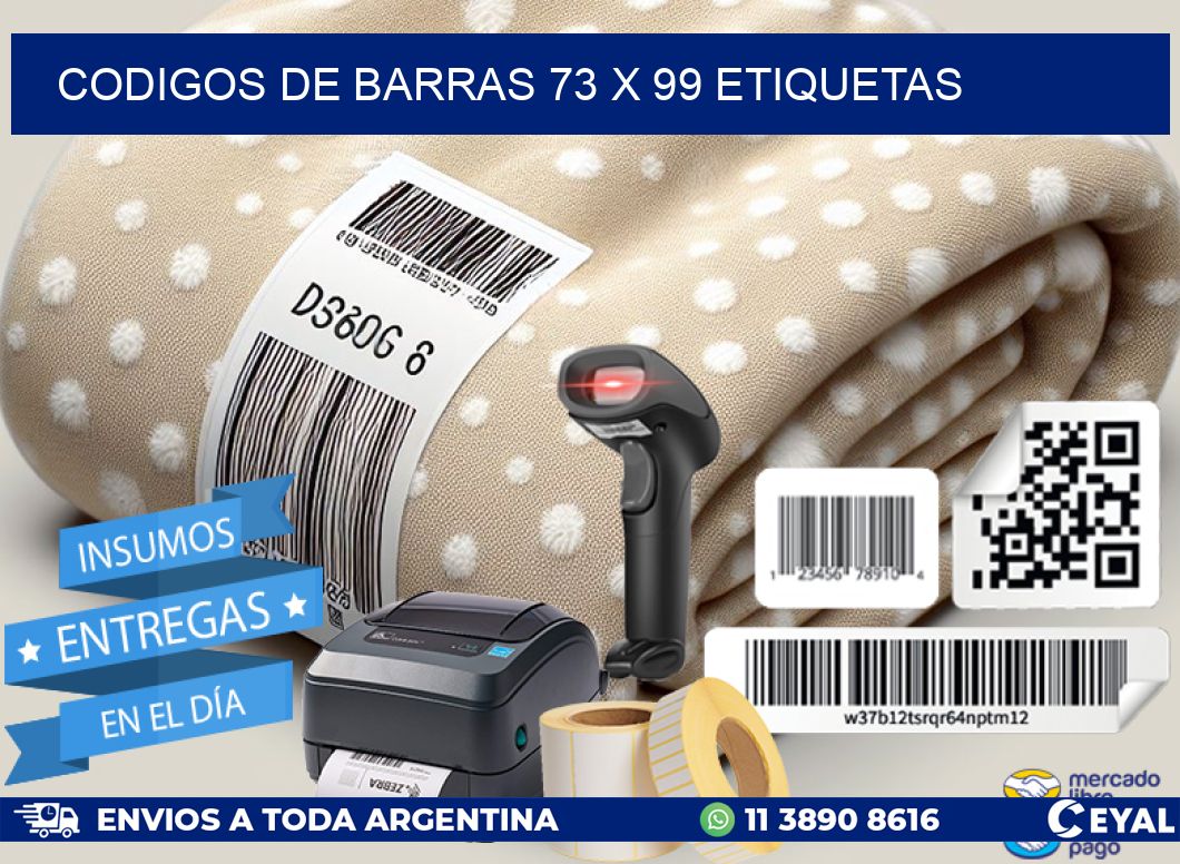 codigos de barras 73 x 99 etiquetas