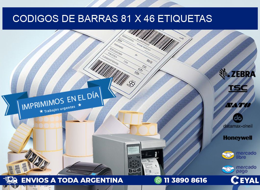 codigos de barras 81 x 46 etiquetas