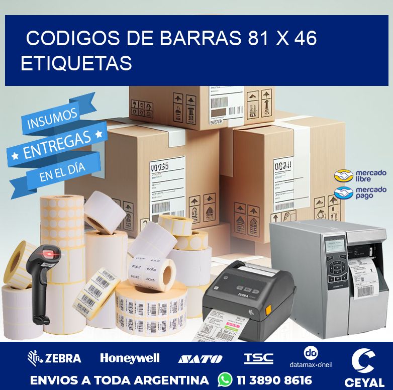 codigos de barras 81 x 46 etiquetas