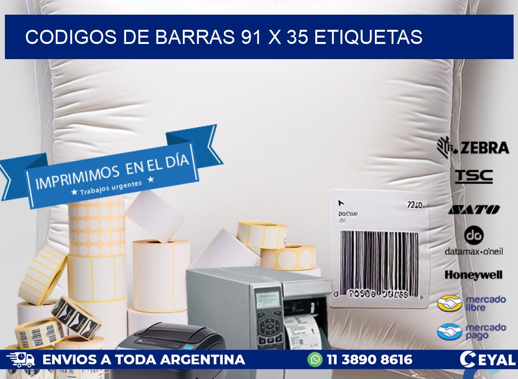 codigos de barras 91 x 35 etiquetas