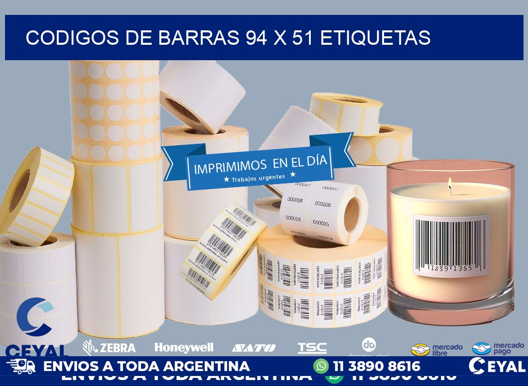 codigos de barras 94 x 51 etiquetas