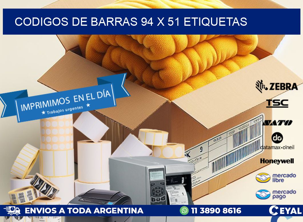 codigos de barras 94 x 51 etiquetas