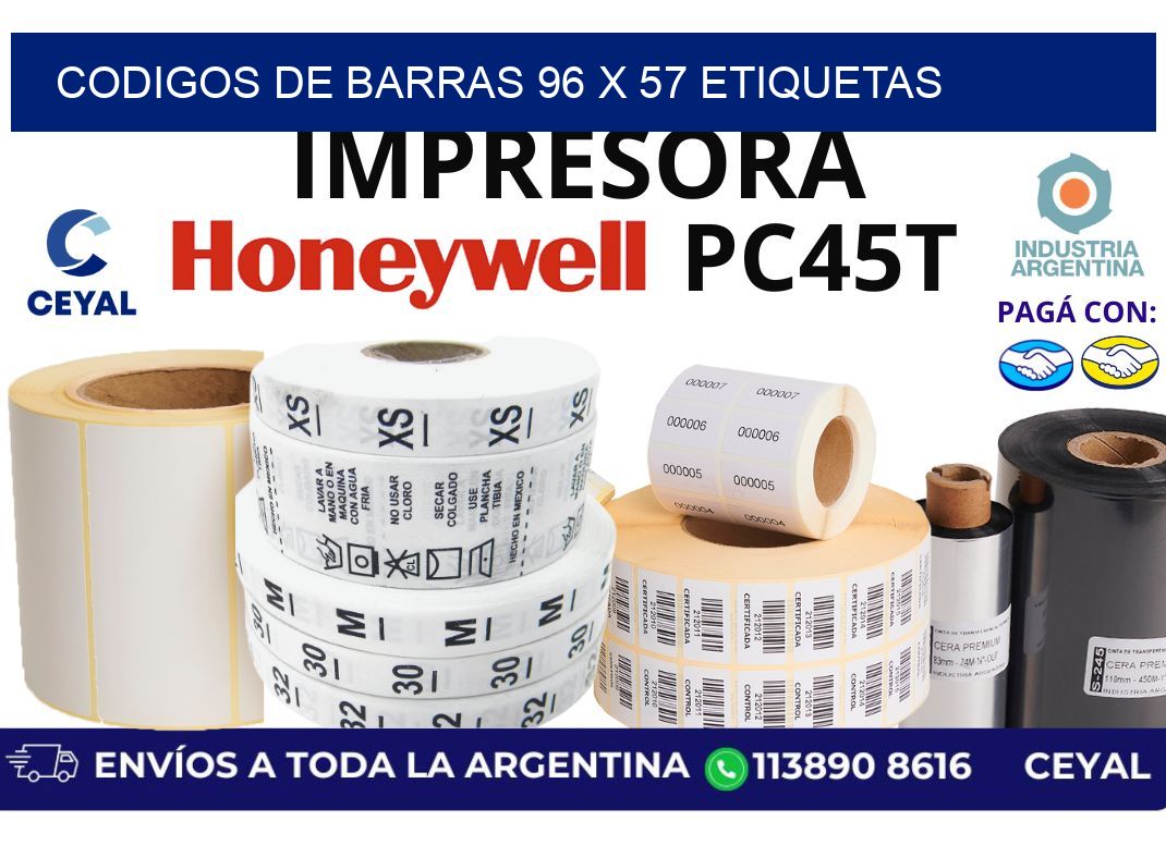 codigos de barras 96 x 57 etiquetas