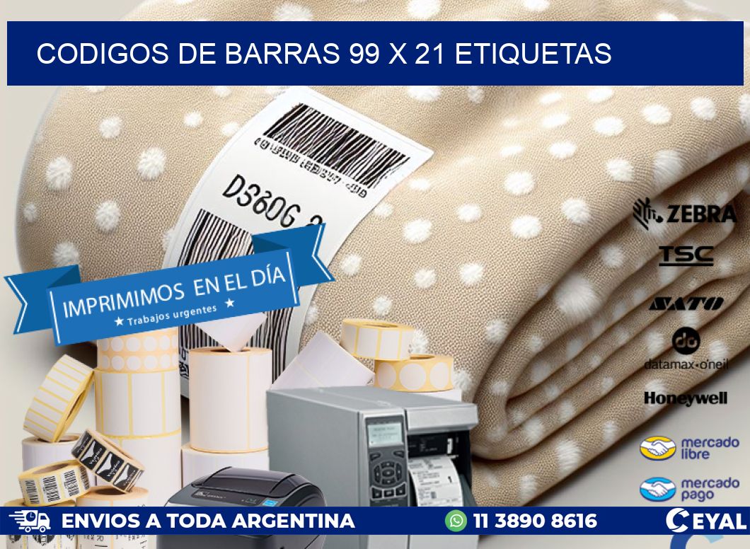 codigos de barras 99 x 21 etiquetas