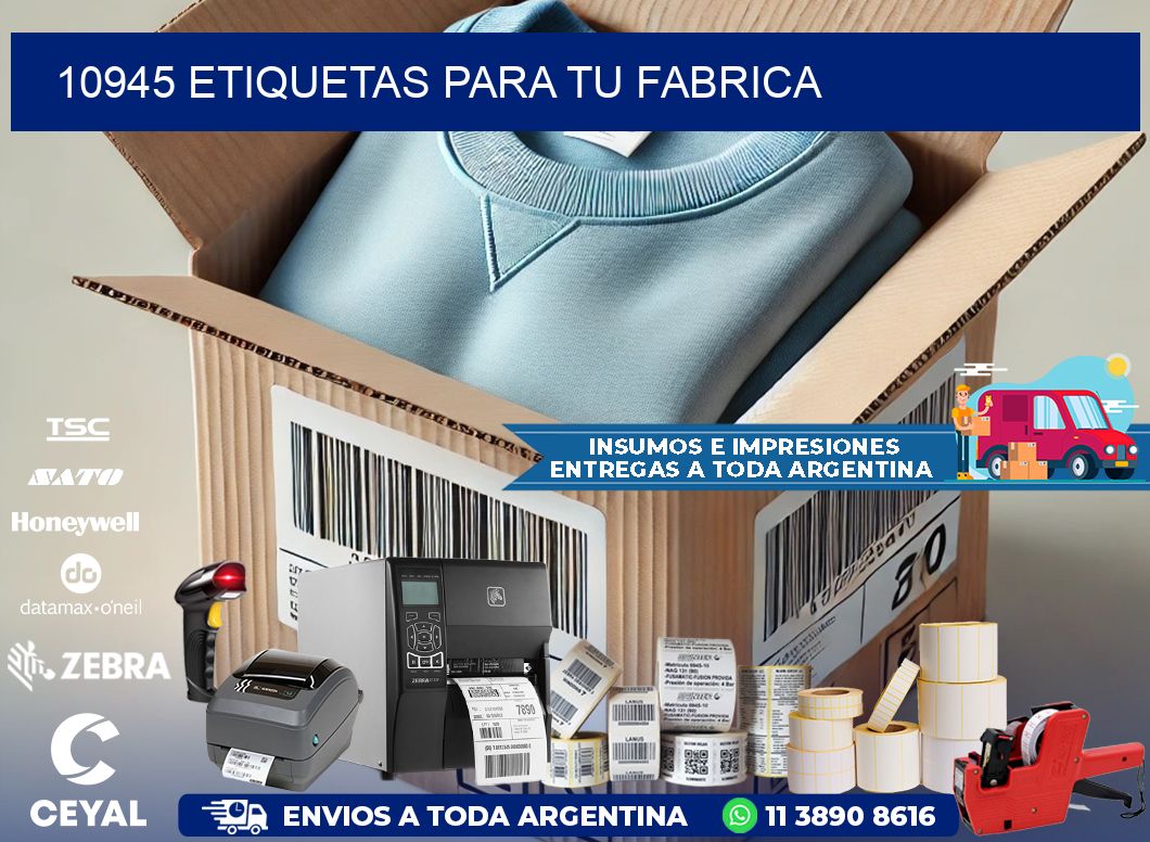 10945 etiquetas para tu fabrica