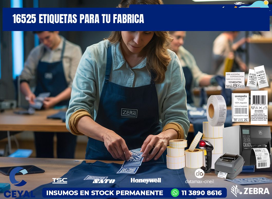 16525 etiquetas para tu fabrica